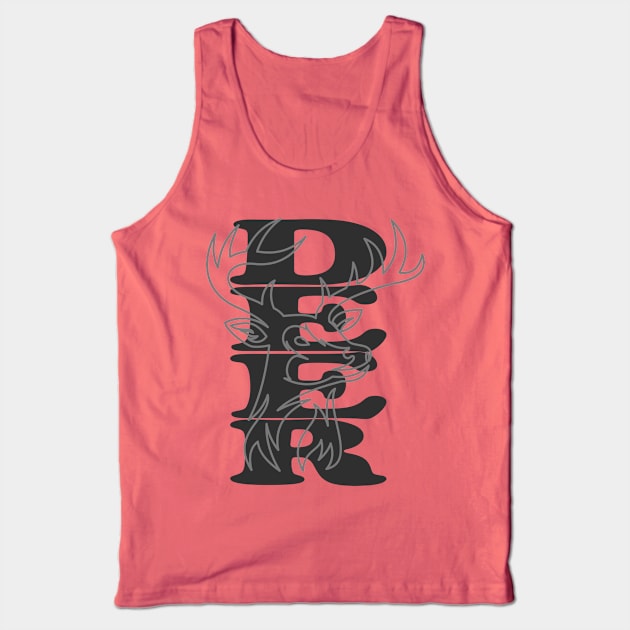 Deer Animals Wild Nature Antlers Forest Tank Top by Hariolf´s Mega Store